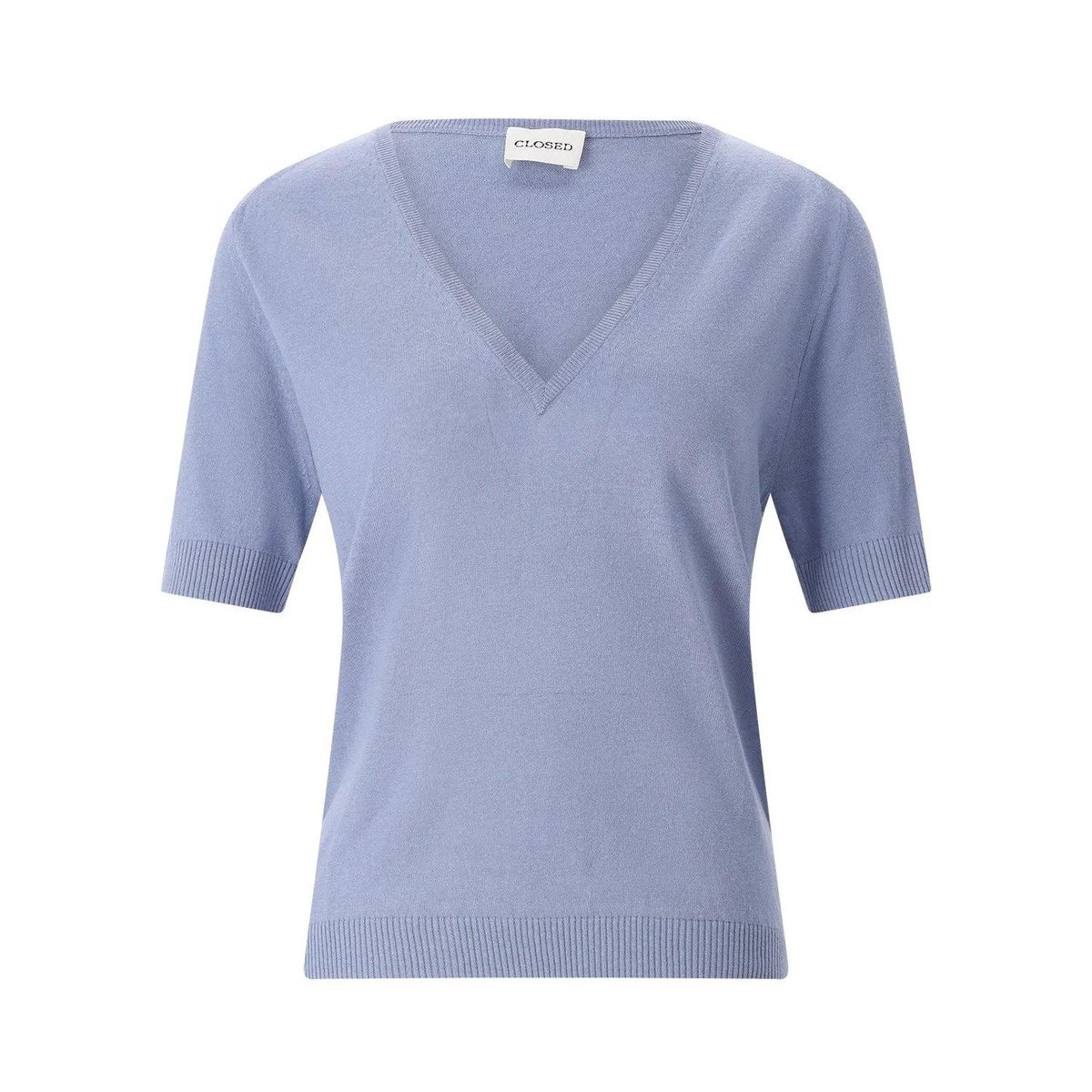 Stricktop aus Leinen-Baumwoll-Mischung