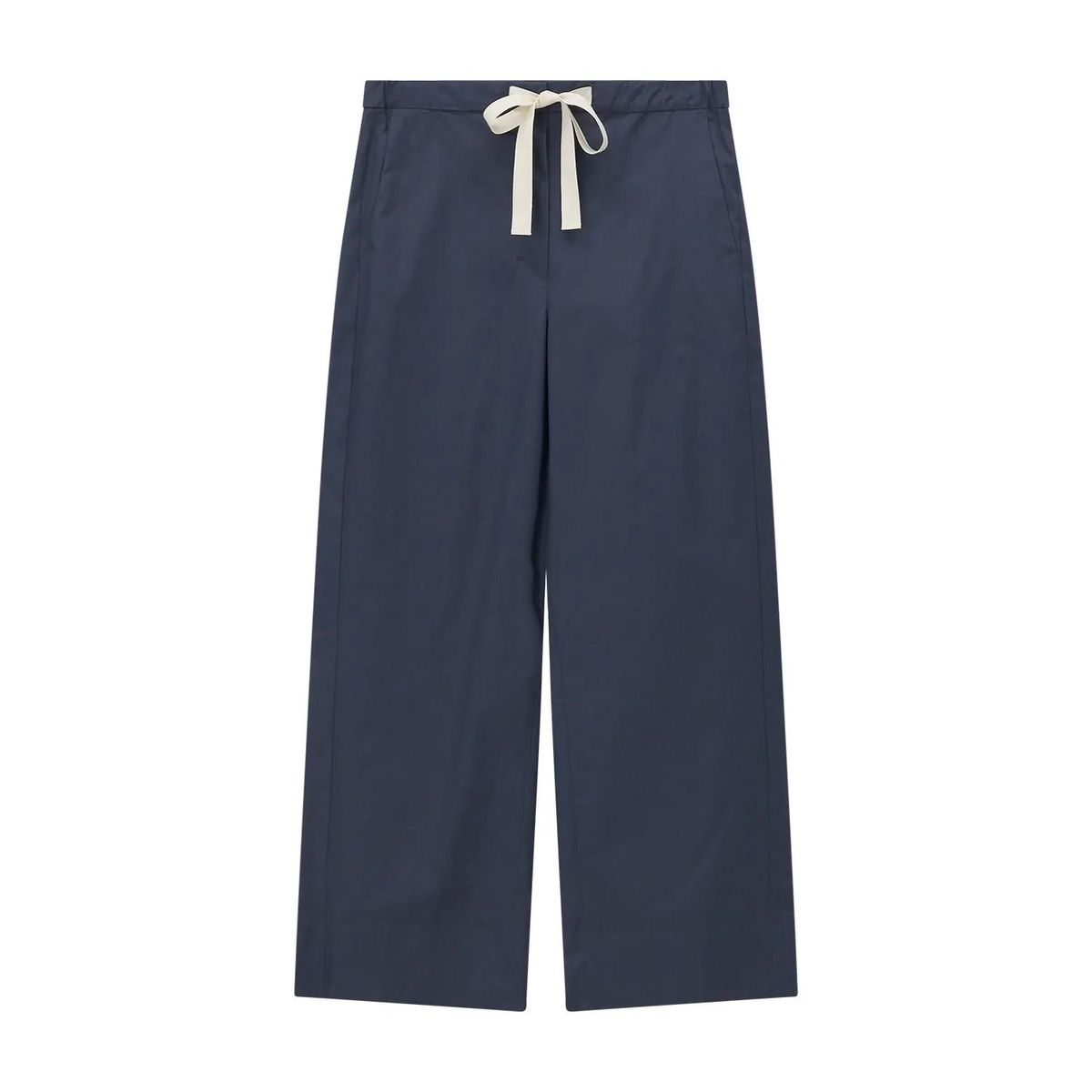 Weite Cropped Hose mit Kordelzug