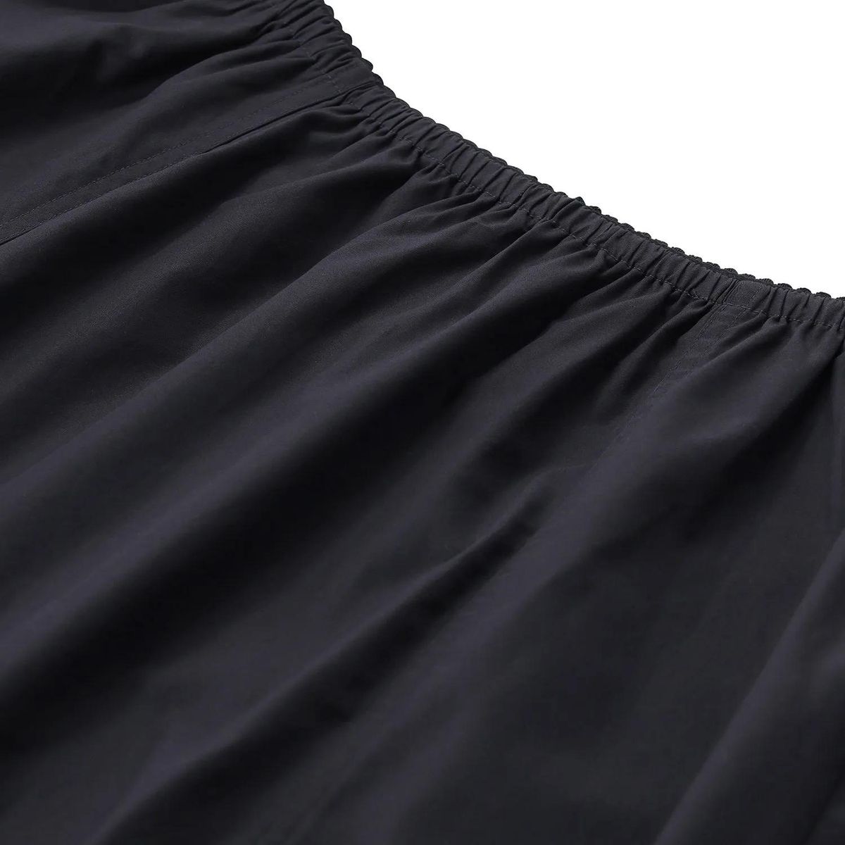 Baumwoll-Midi-Rock mit elastischem Bund