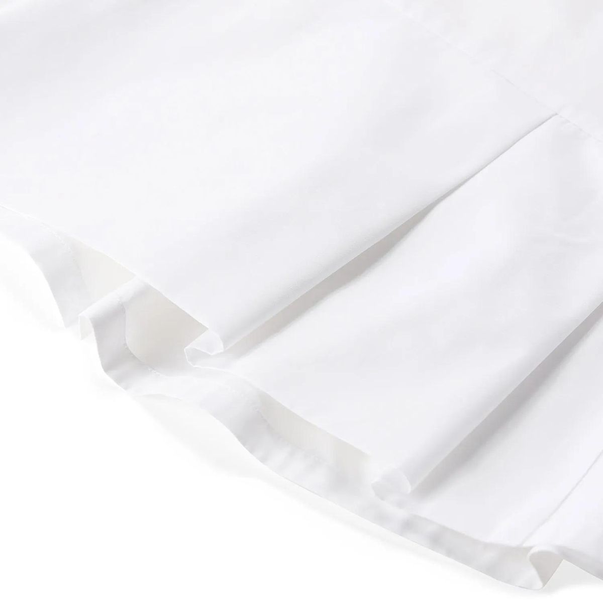 Ärmelloses Poplin-Top mit Rüschensaum