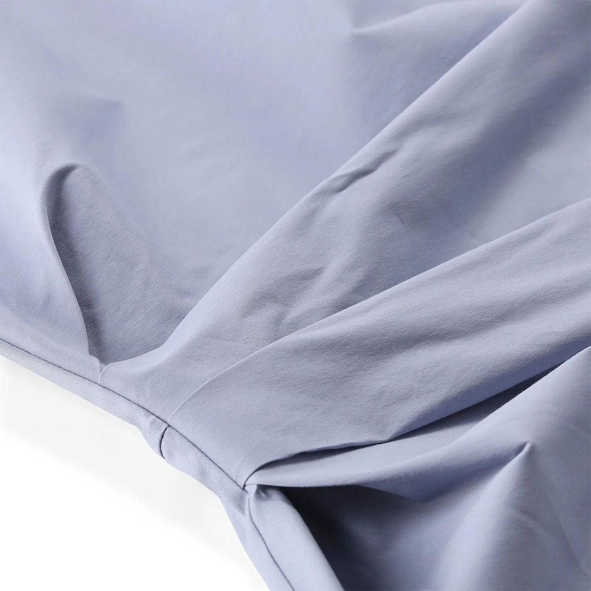 Skulpturales Baumwollmischungs-Top mit Drapierung