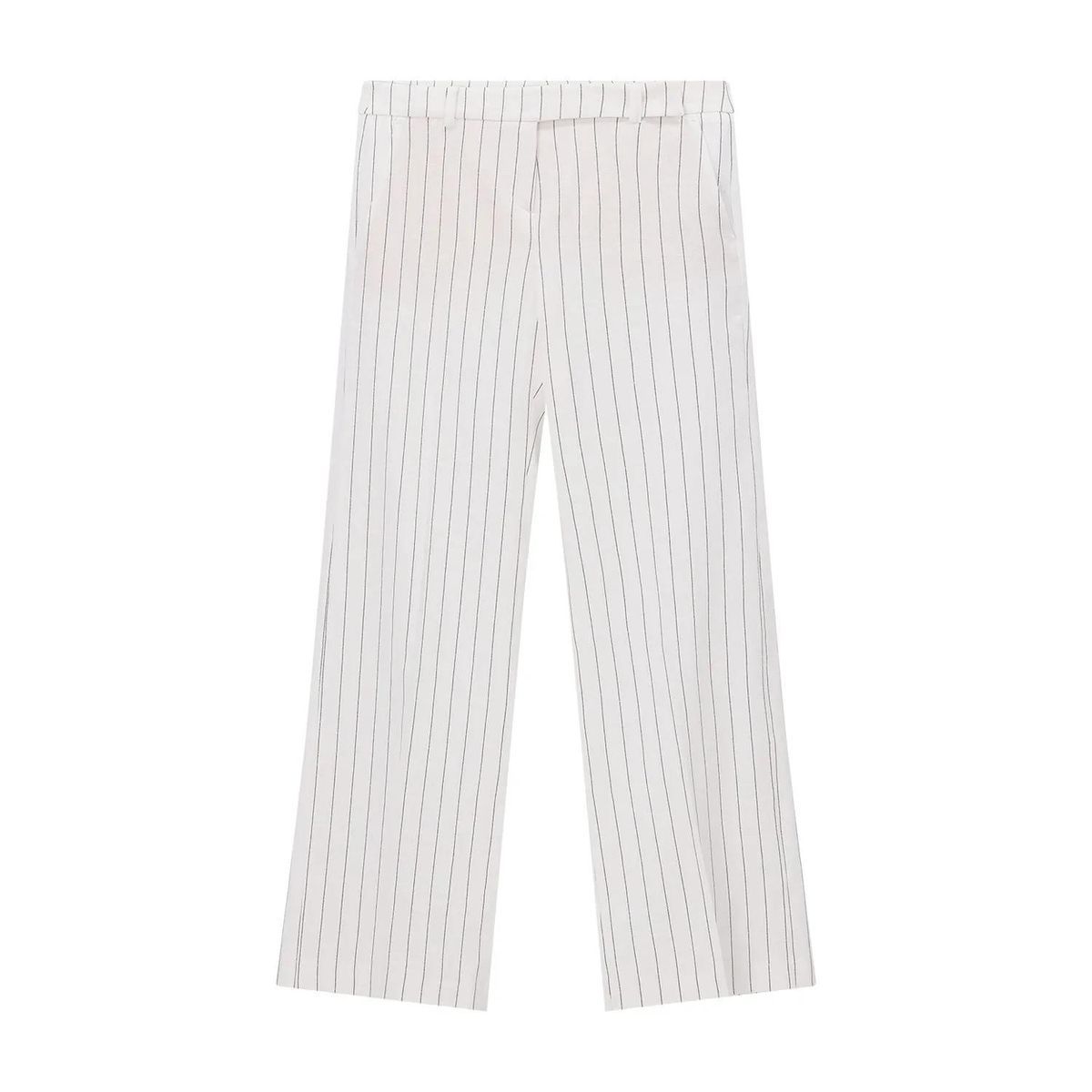 Gestreifte Hose aus Leinenmischung