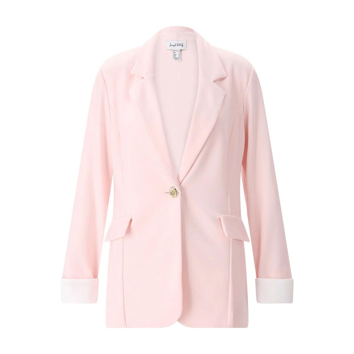 Eleganter hellrosa Blazer mit Knopf