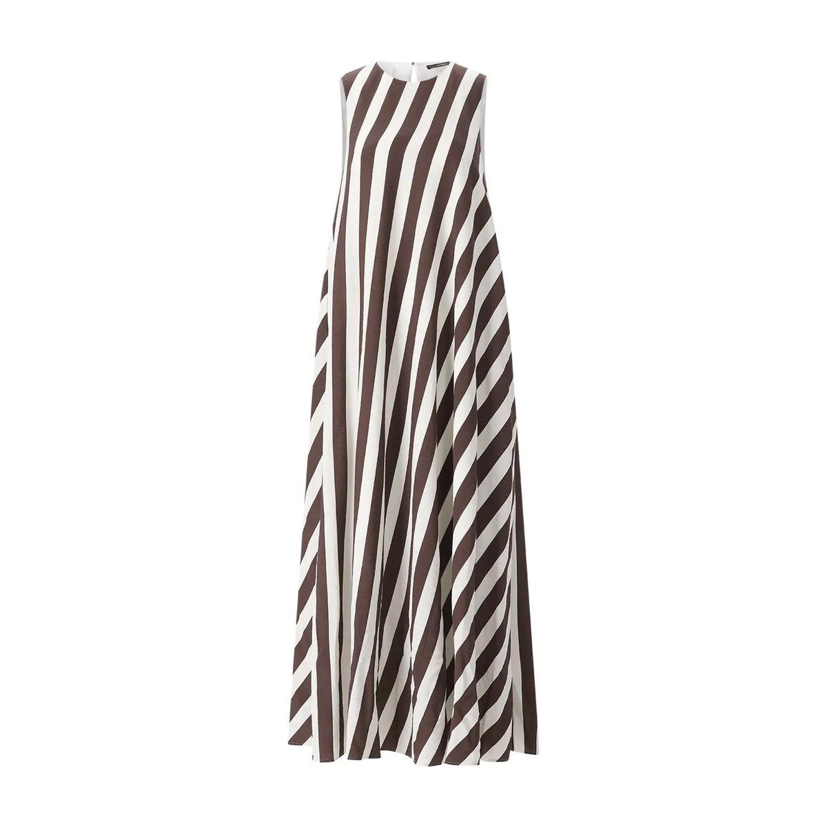 Gestreiftes ärmelloses Midikleid