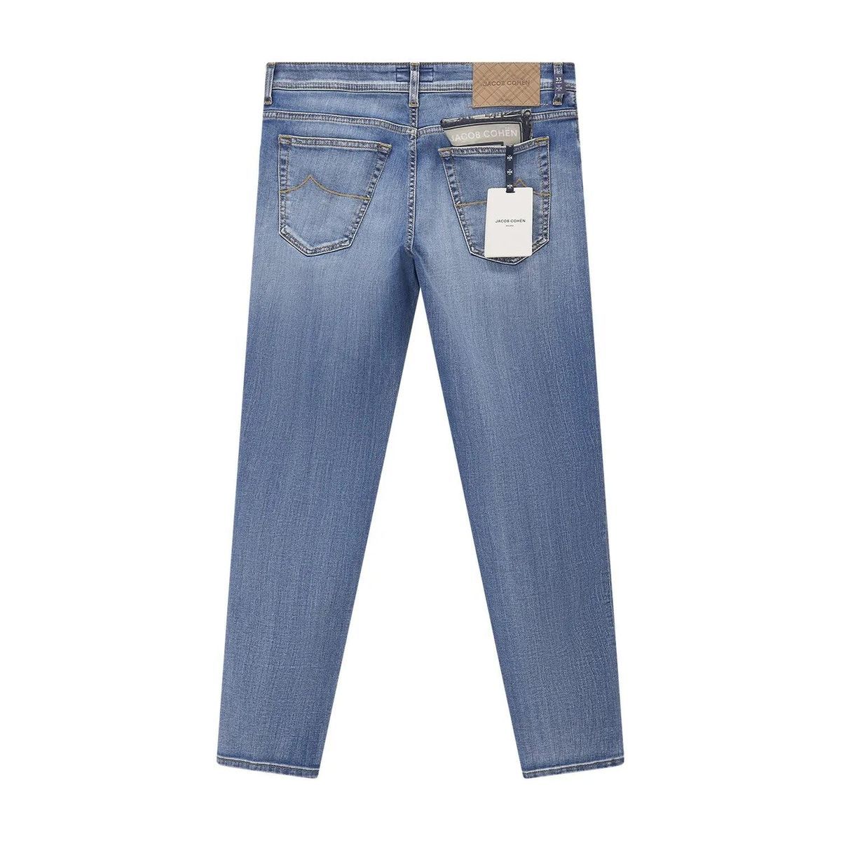 Schmal geschnittene Cropped-Jeans aus Denim