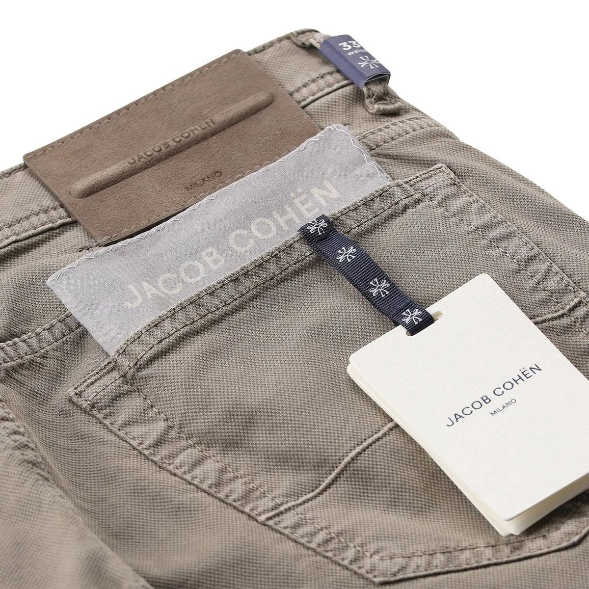 Schmale Freizeithose aus Stretch-Baumwolle