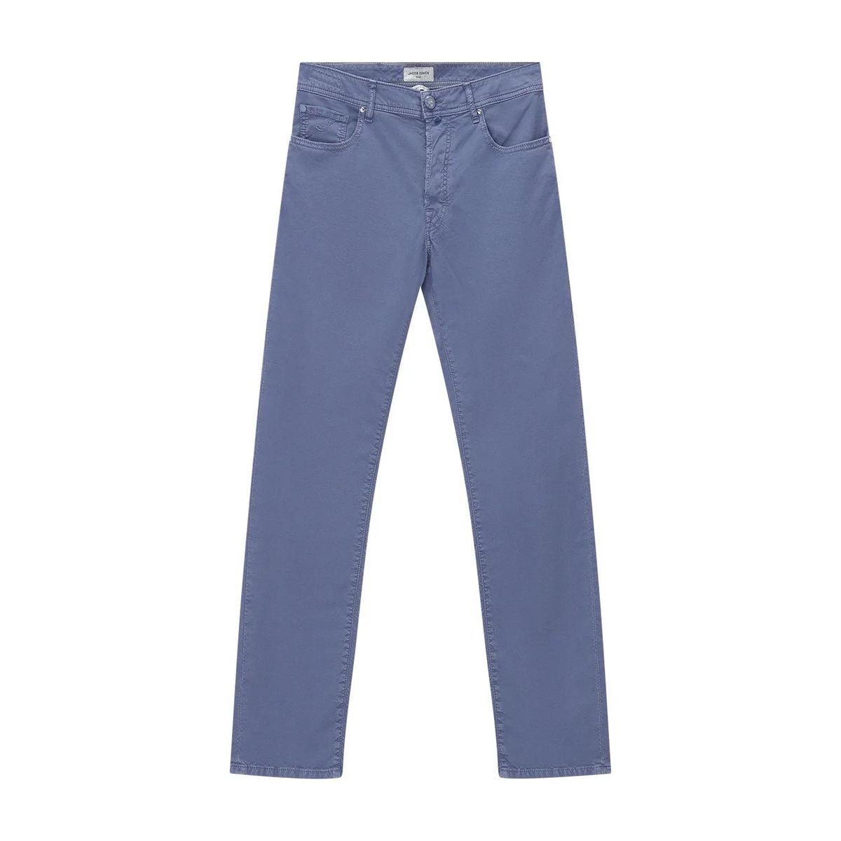 Schmale Freizeithose aus Stretch-Baumwolle