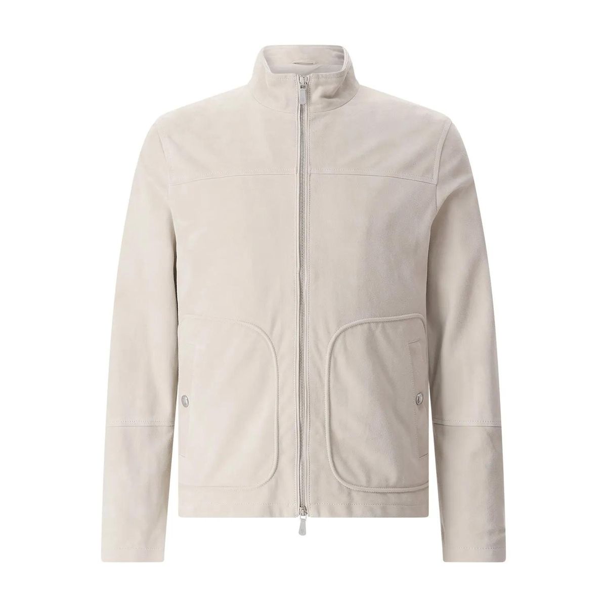 Wildlederjacke mit Reißverschluss