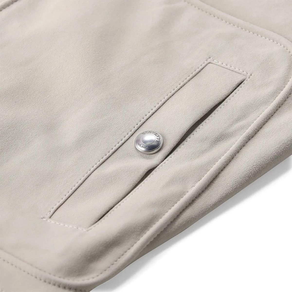 Wildlederjacke mit Reißverschluss