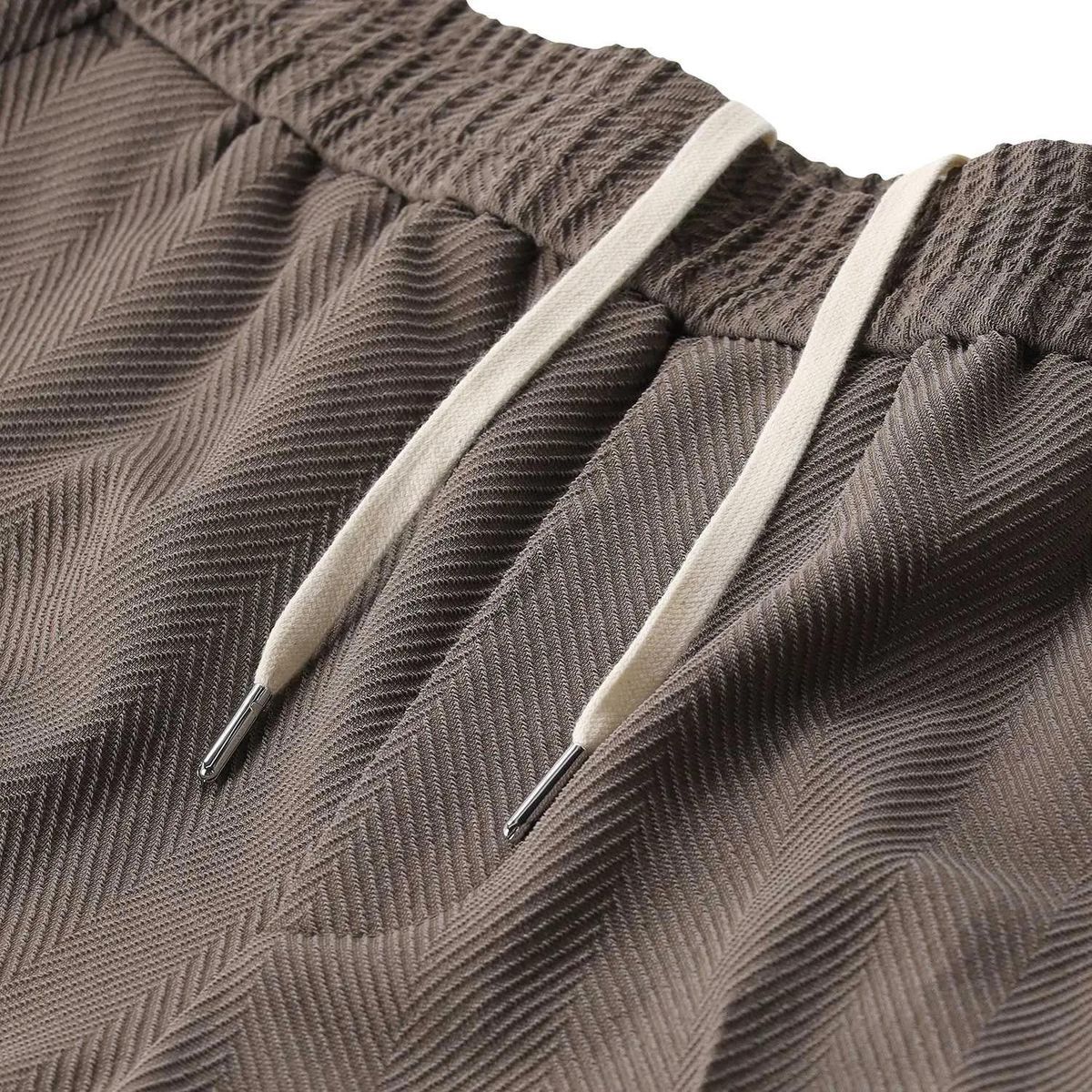 Weite Stoffhose aus Wollmischung