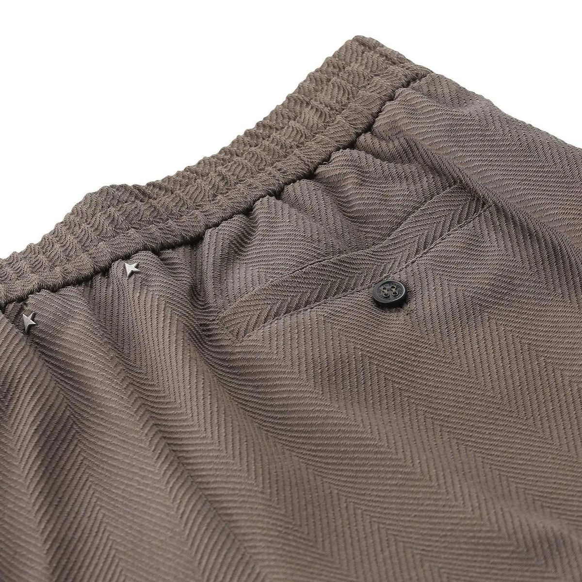 Weite Stoffhose aus Wollmischung