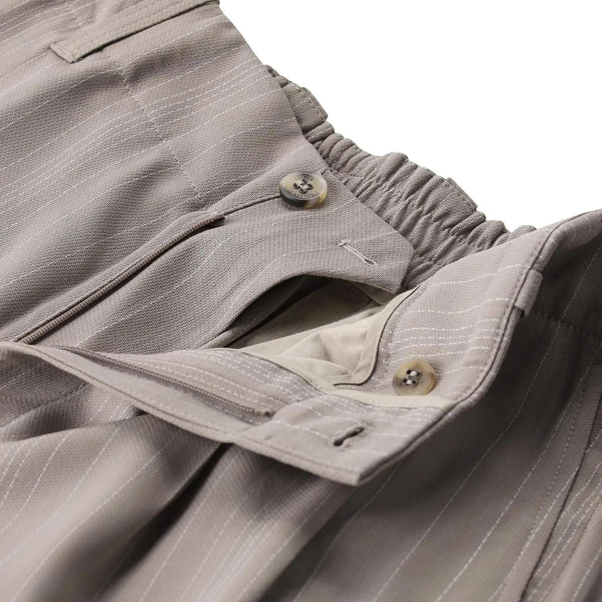 Gestreifte, Weitgeschnittene Hose mit Gummizug