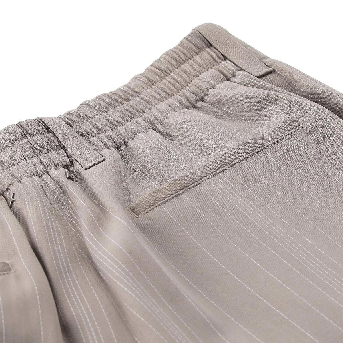 Gestreifte, Weitgeschnittene Hose mit Gummizug