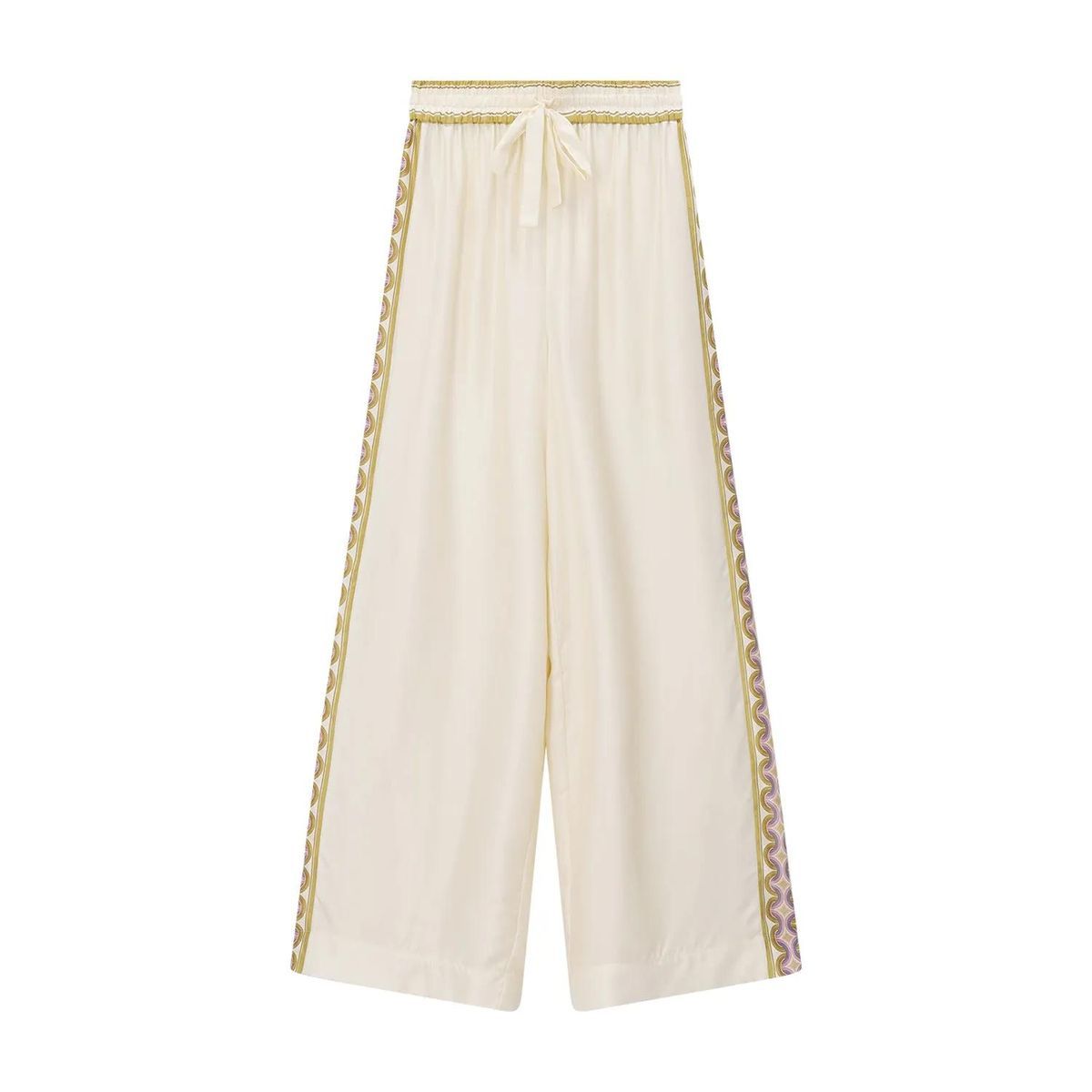 Weite Seiden-Loungehose