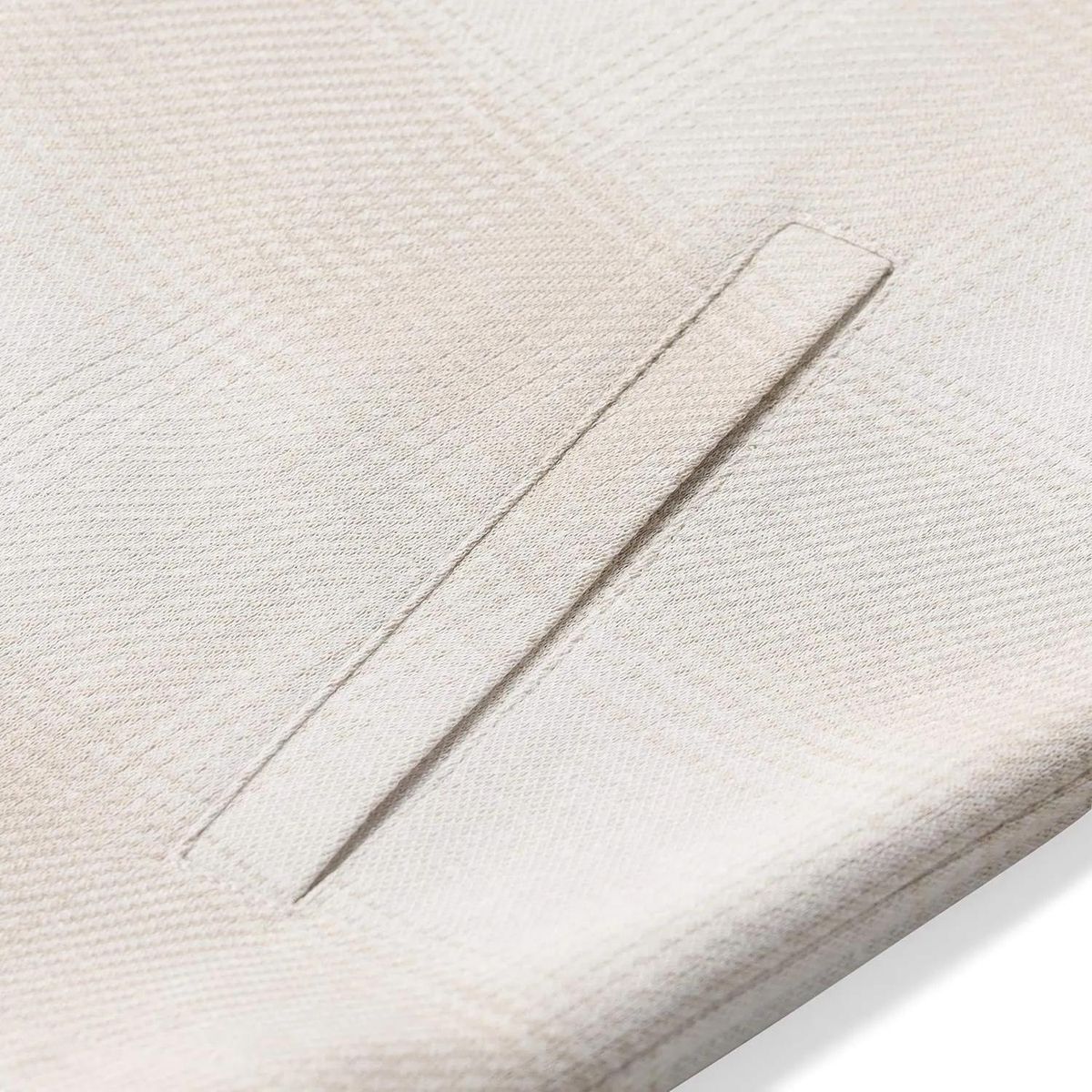 Beige kariertes Overshirt aus Baumwollmischung