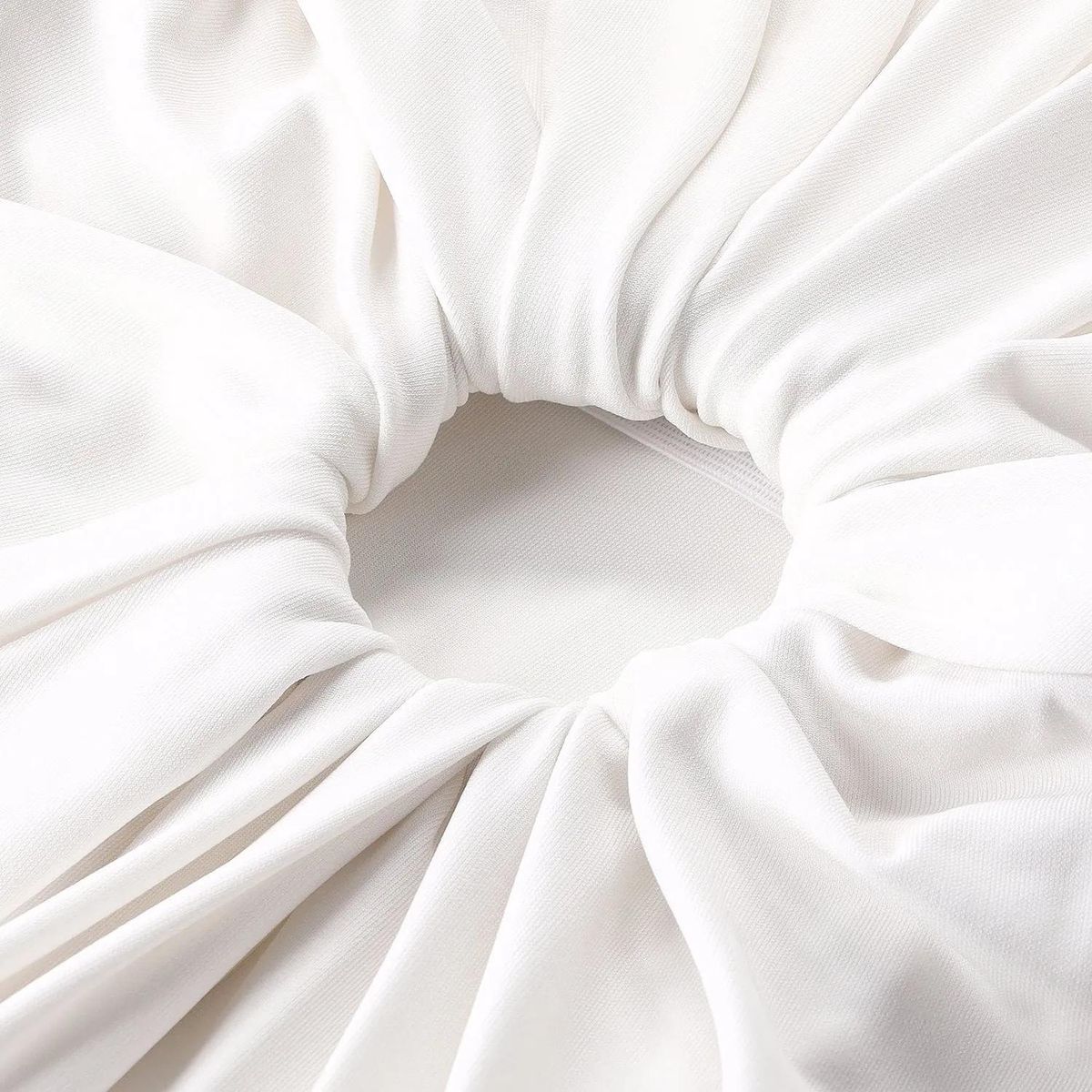 Weißes Jersey-Maxikleid mit Cut-Out