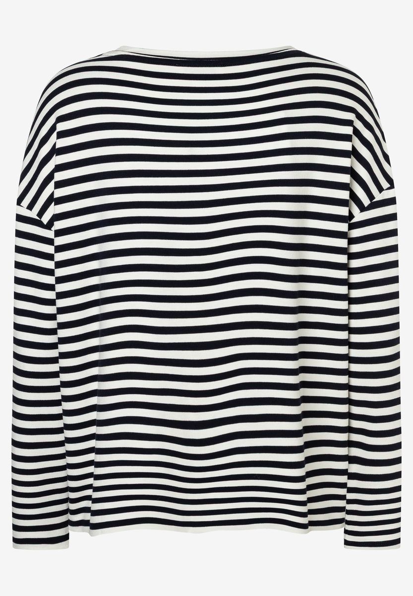 Gestreiftes Langarmshirt mit Herz