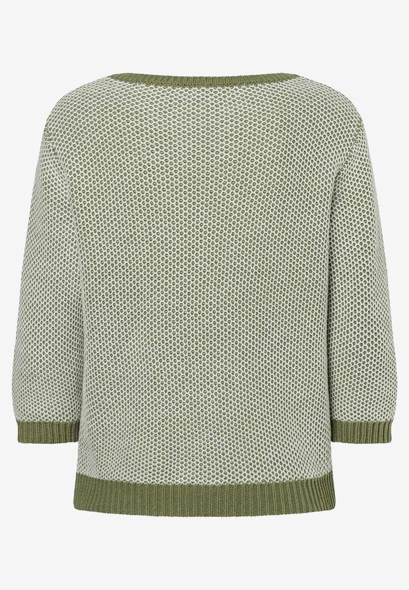Strukturierter Strickpullover mit Rundhalsausschnitt