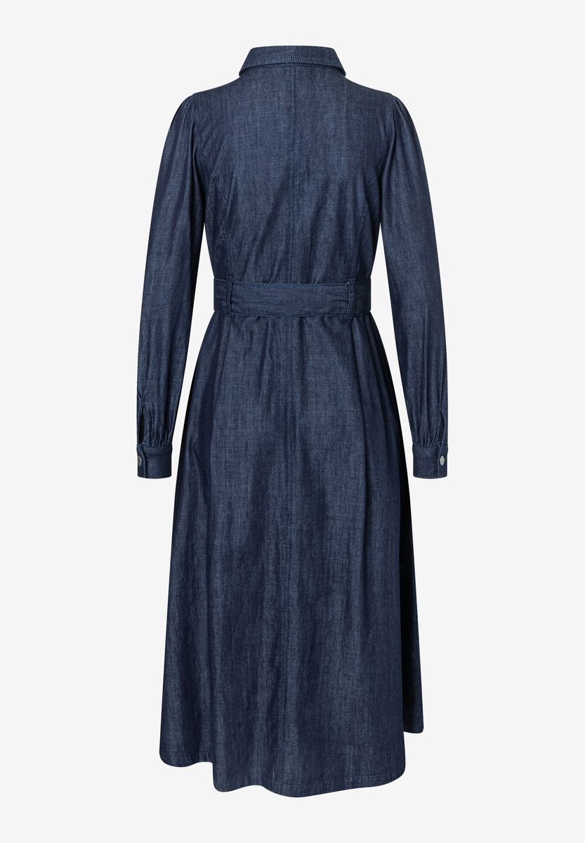 Jeanshemdkleid mit Gürtel
