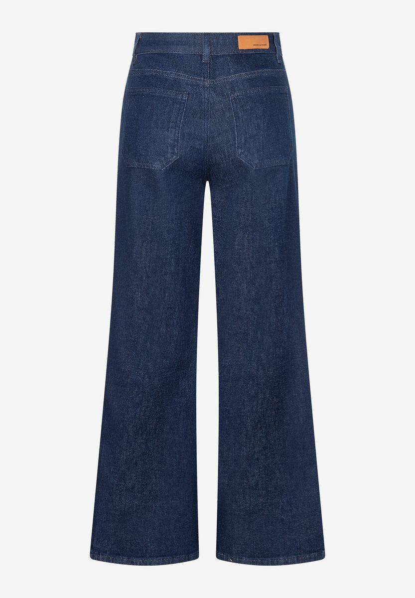 Weitgeschnittene Jeans in dunkler Waschung