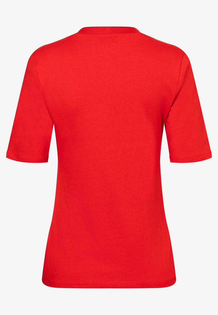 Klassisches T-Shirt mit V-Ausschnitt