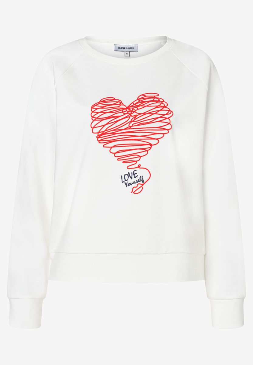 Sweatshirt mit Herz-Print