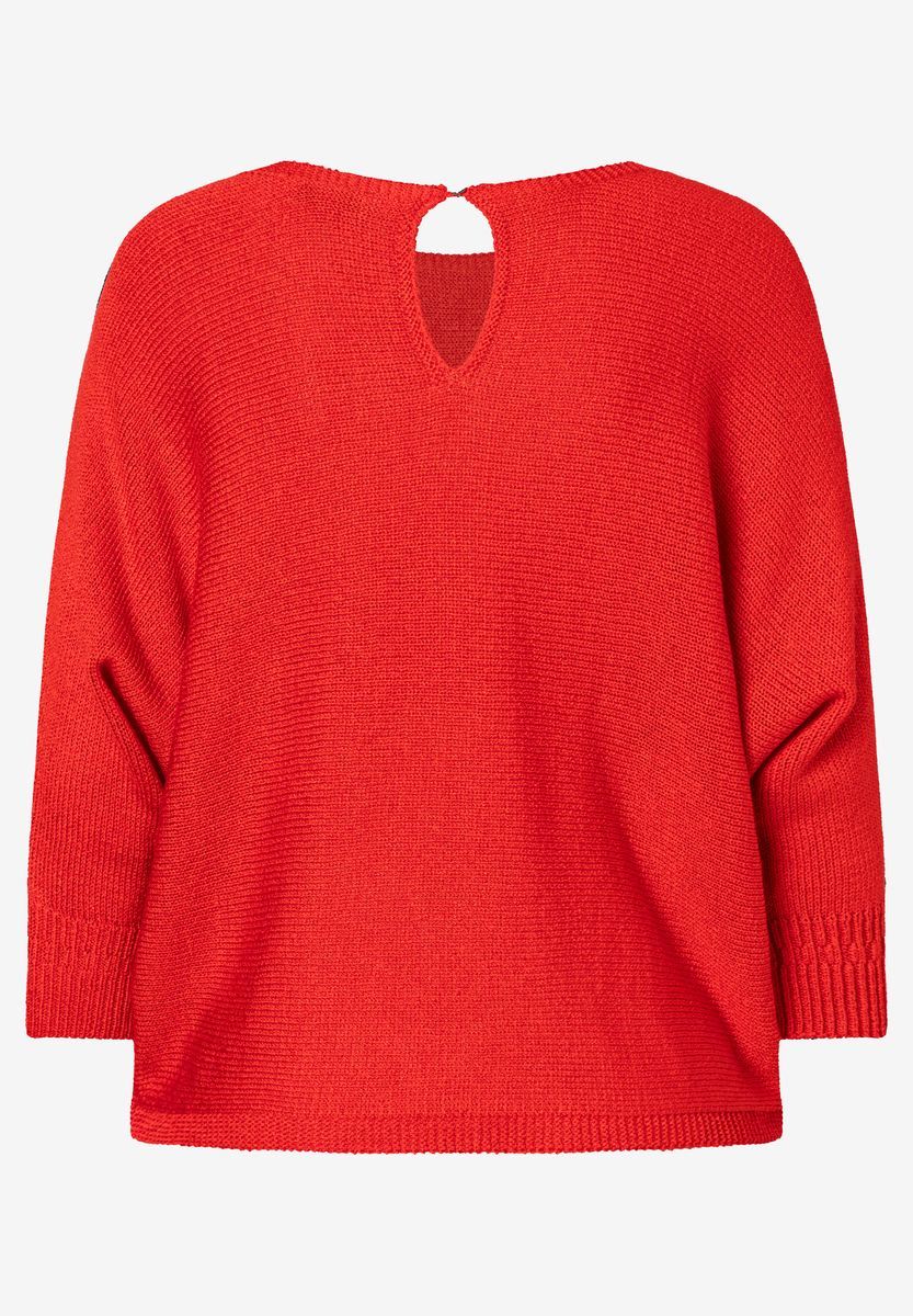 Fledermausärmel Strickpullover