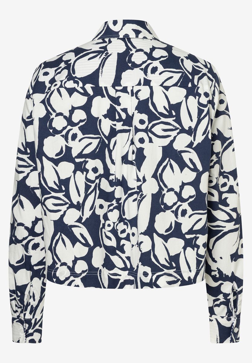 Baumwolljacke mit Blumendruck