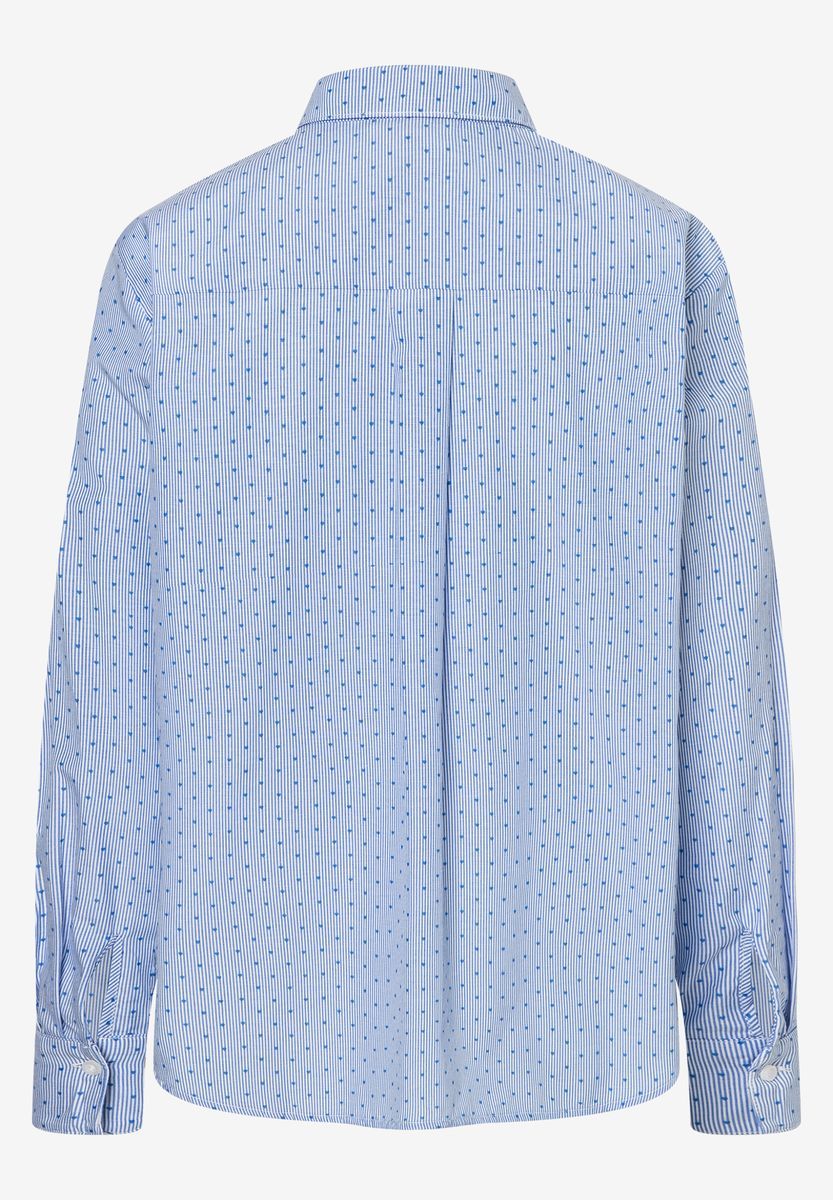 Gestreifte Bluse mit Mini-Herzchen