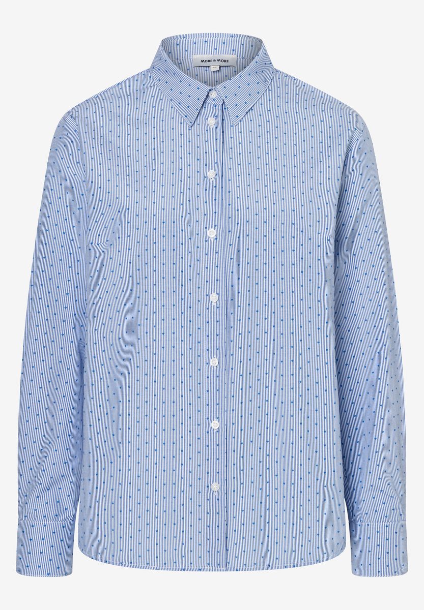 Gestreifte Bluse mit Mini-Herzchen