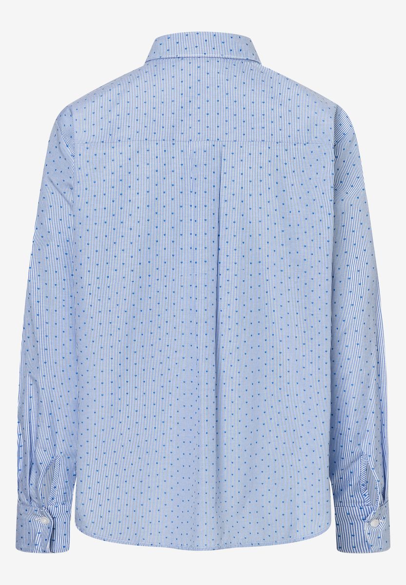Gestreifte Bluse mit Mini-Herzchen