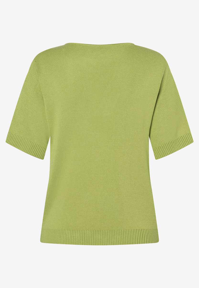 Kurzarm Strickpullover mit V-Ausschnitt