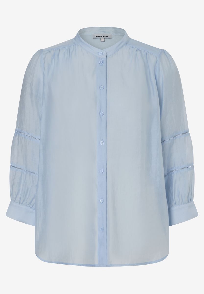 Damen Bluse mit Mandarinkragen