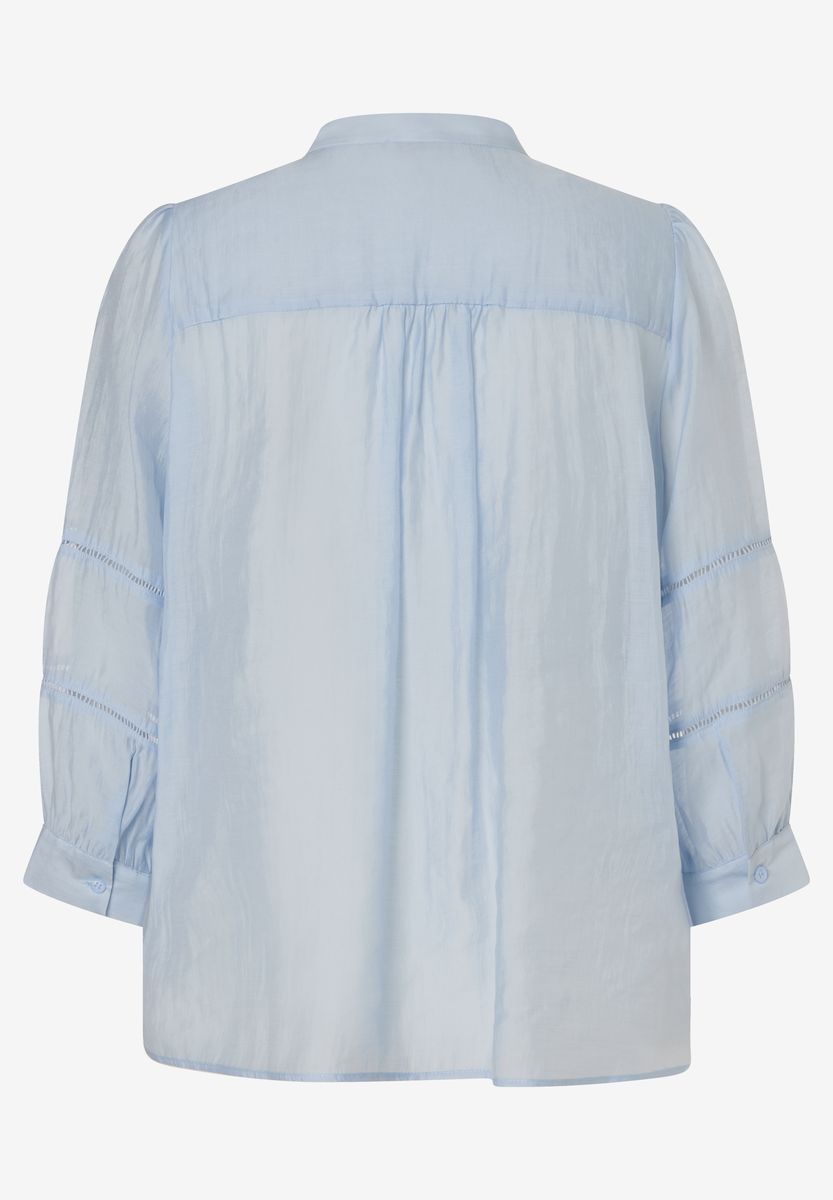 Damen Bluse mit Mandarinkragen
