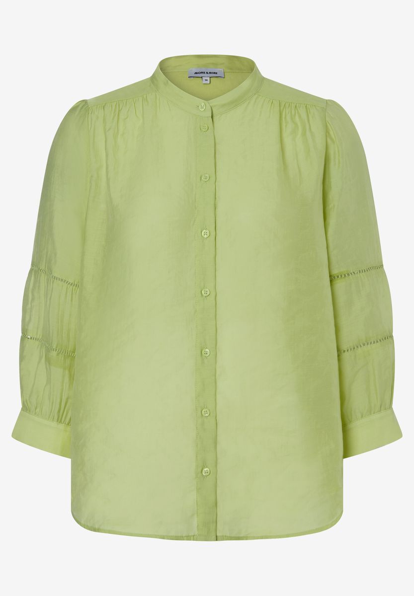Damen Bluse mit Mandarinkragen