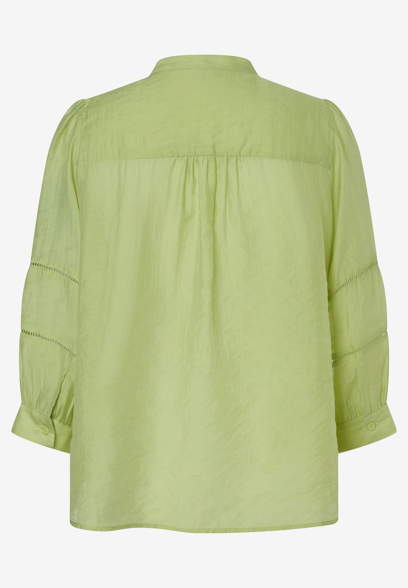 Damen Bluse mit Mandarinkragen