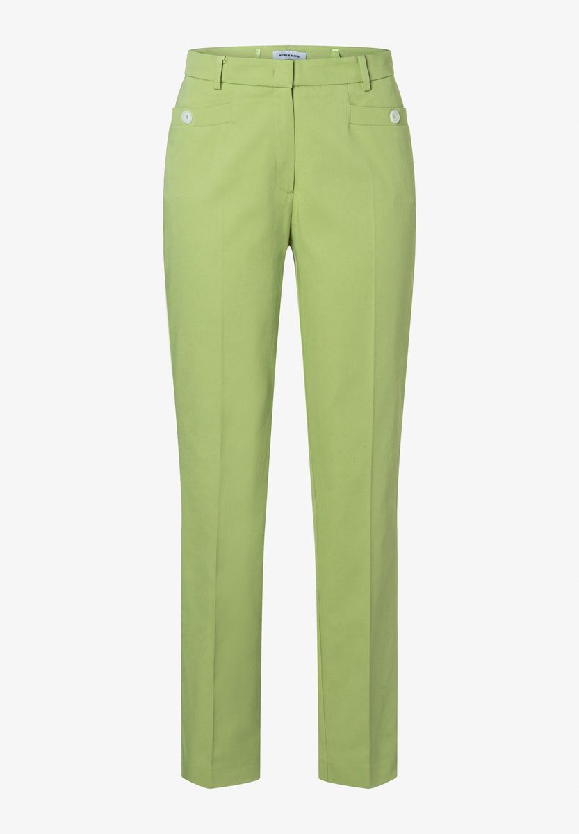 Cropped Slim-Fit Hose mit Bügelfalte