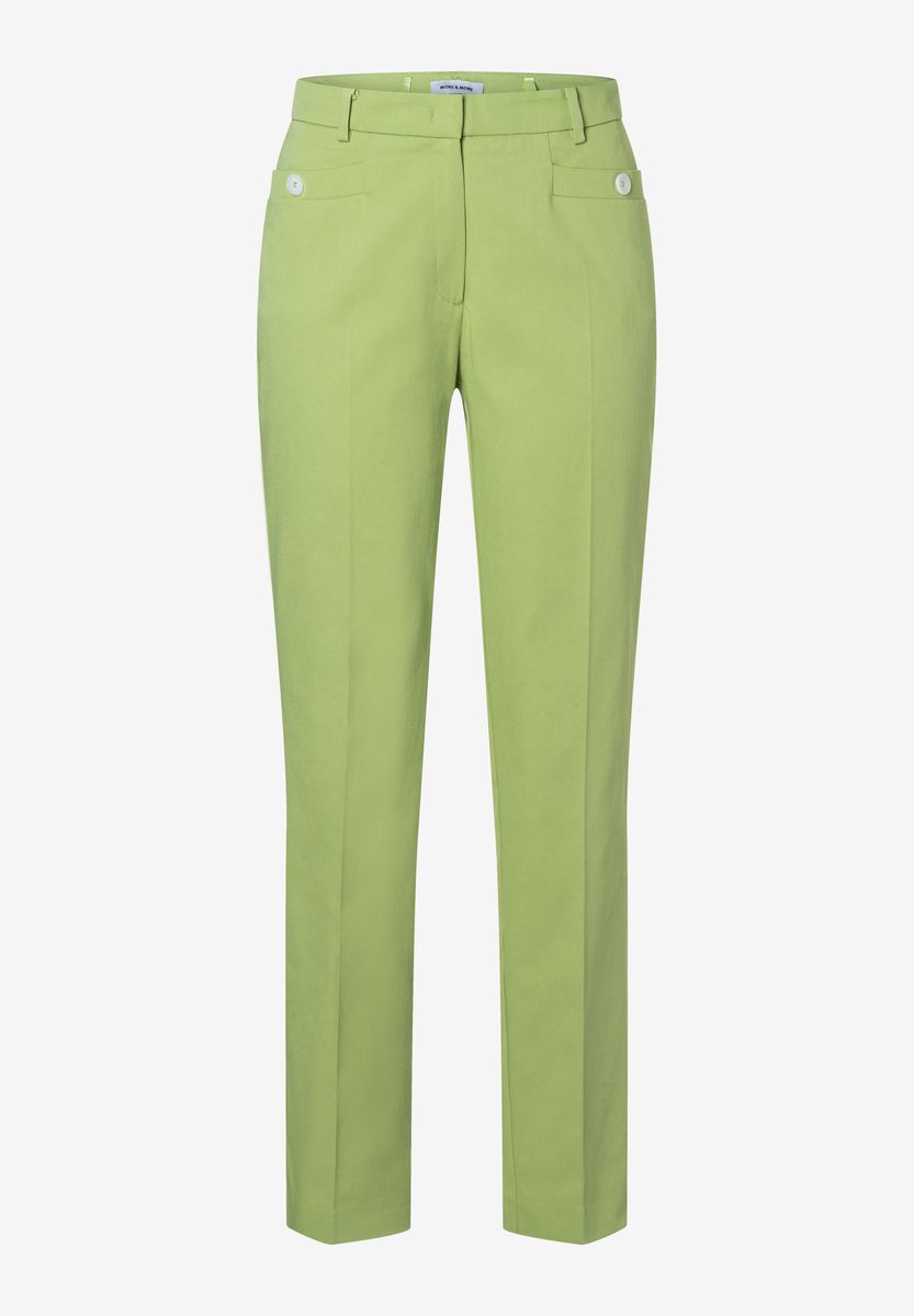 Cropped Slim-Fit Hose mit Bügelfalte