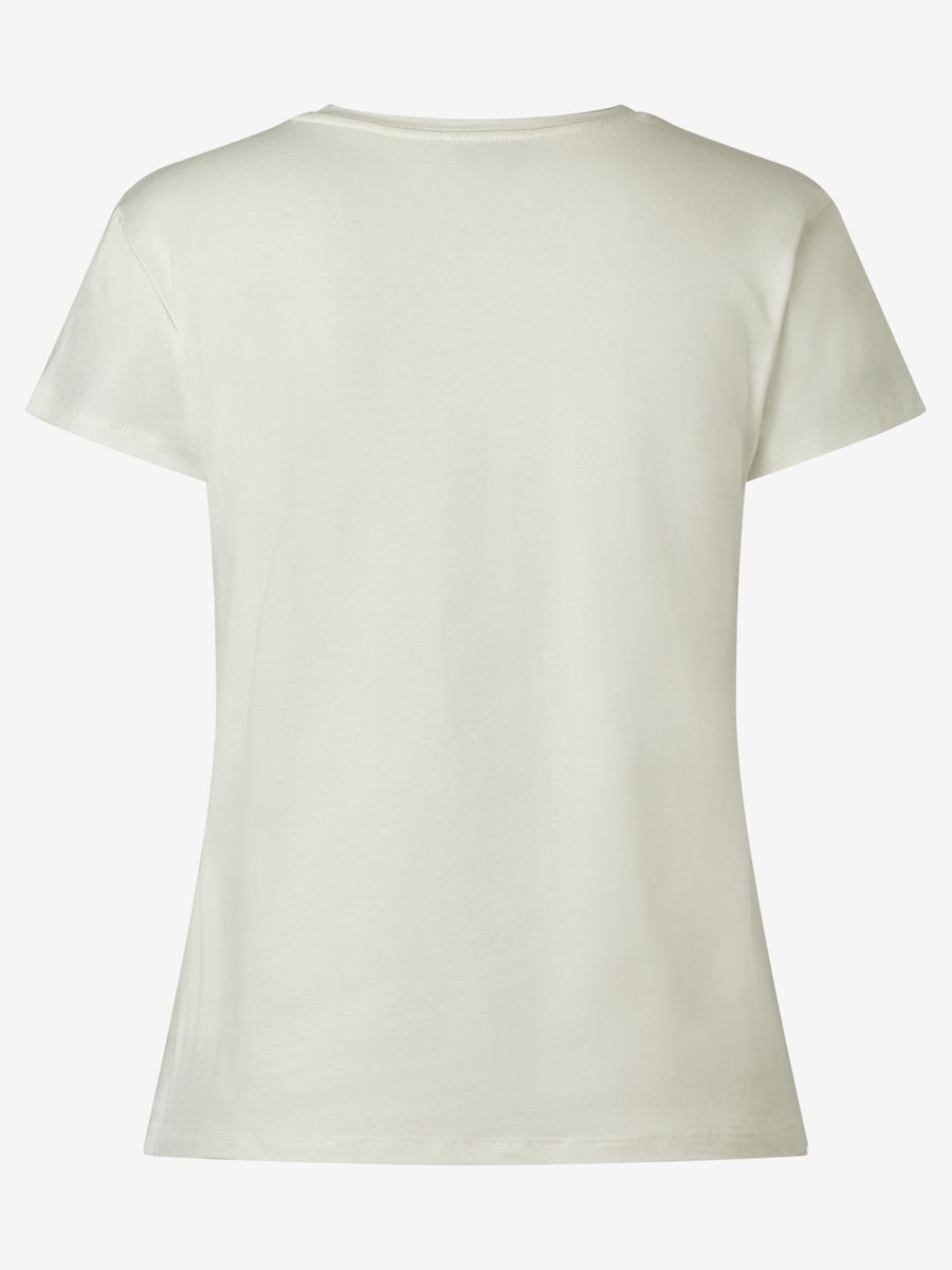 Lässiges T-Shirt mit V-Ausschnitt und Grafikdruck