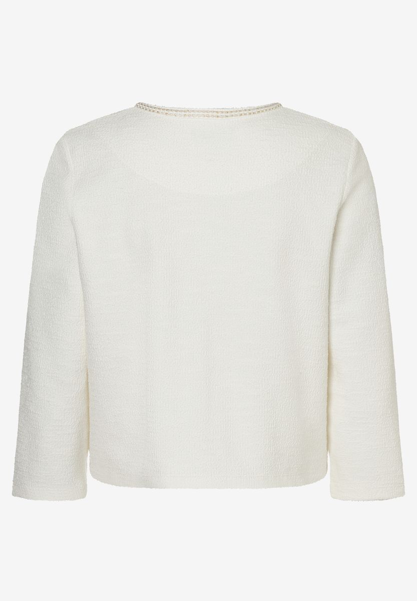 Elegante Blazerjacke aus strukturiertem Strick