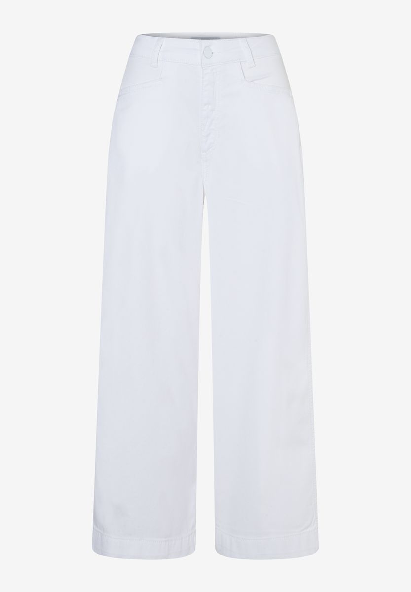 Cropped Culottes mit weitem Bein
