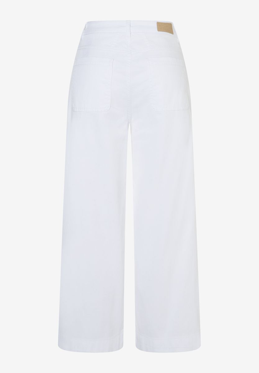 Cropped Culottes mit weitem Bein