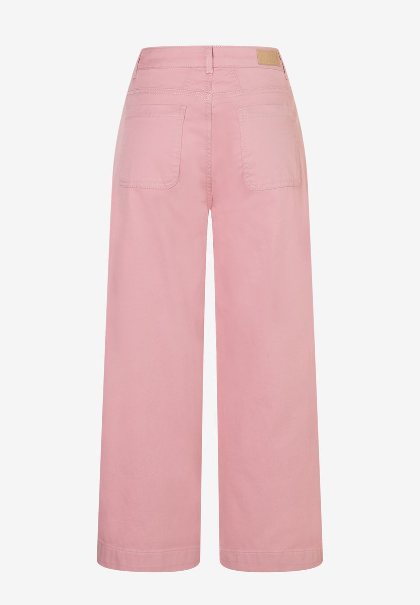 Cropped Culottes mit weitem Bein