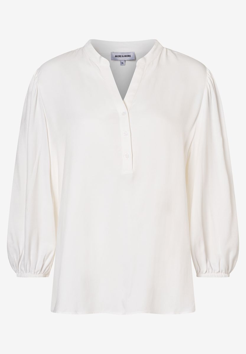 Elegante 3/4-Arm Bluse mit Knopfleiste