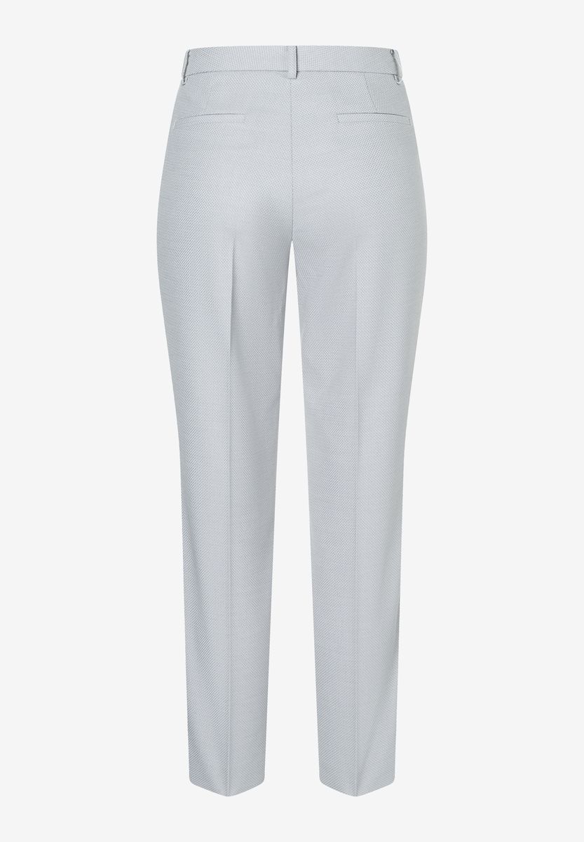 Gerade geschnittene, strukturierte Hose