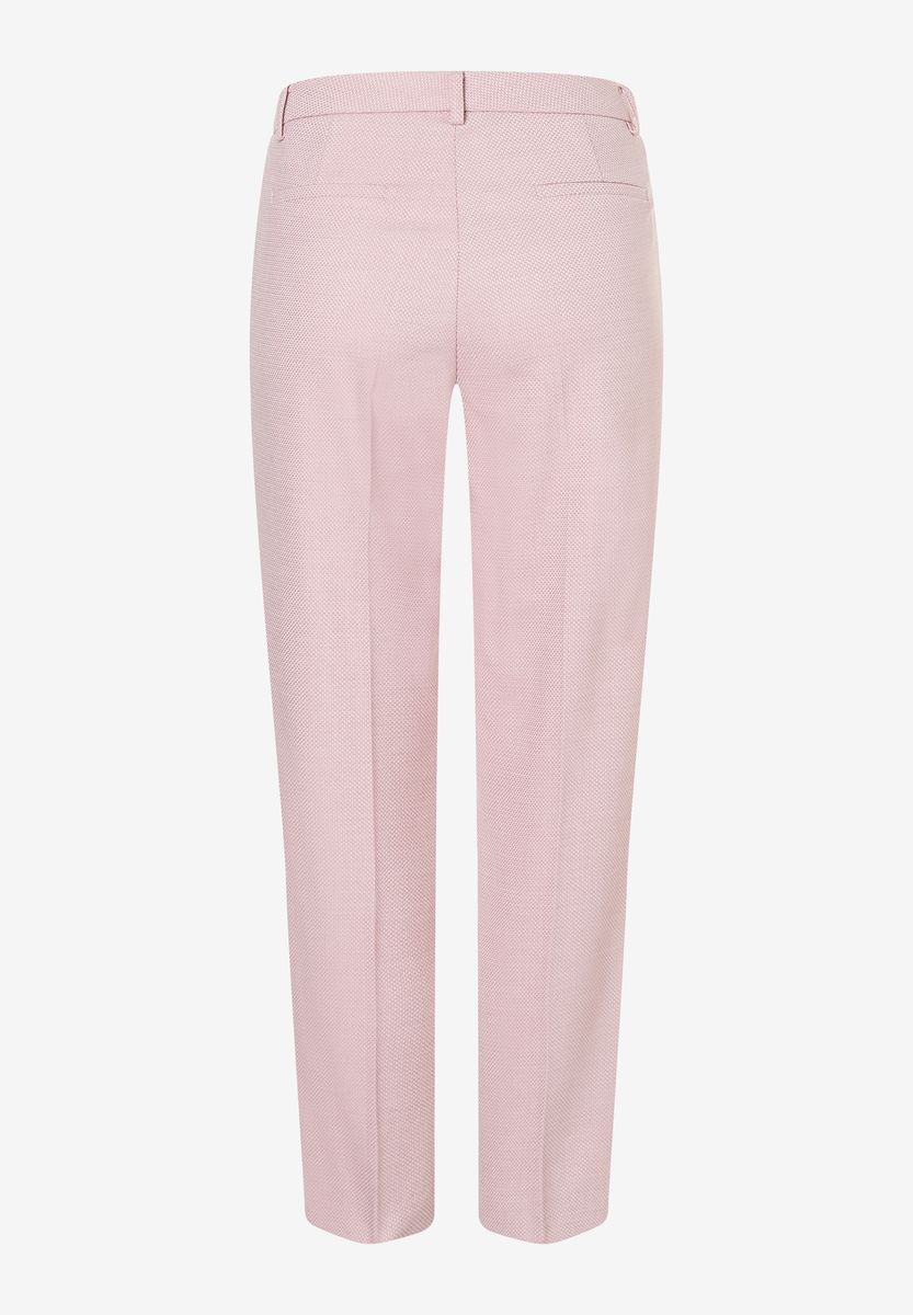 Gerade geschnittene, strukturierte Hose