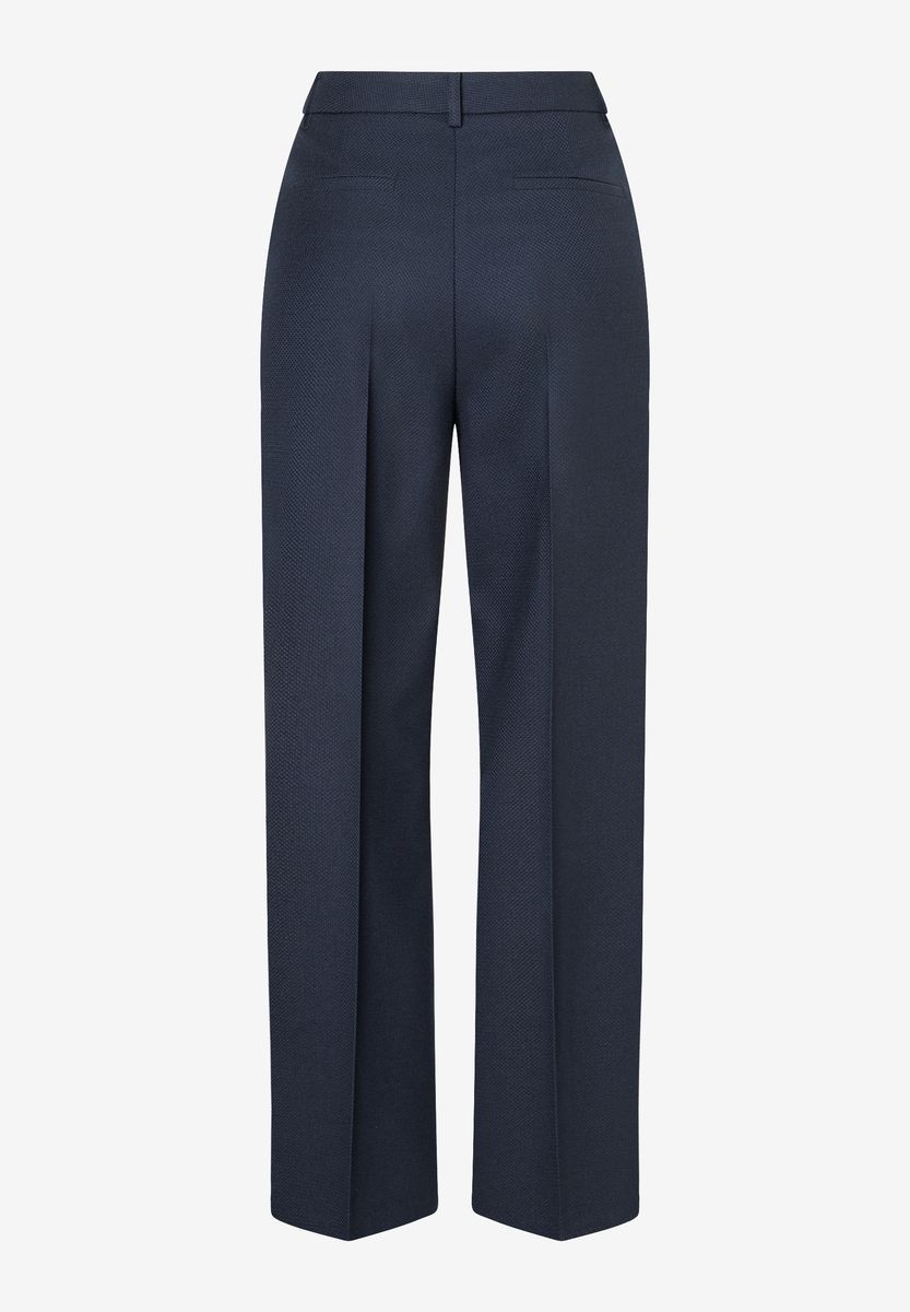 Weite Stoffhose mit Struktur