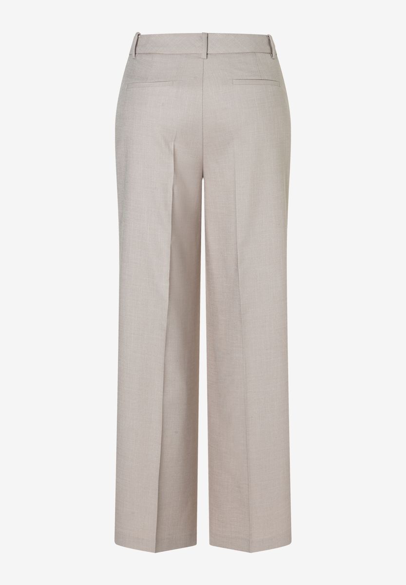 Weite Stoffhose mit Struktur