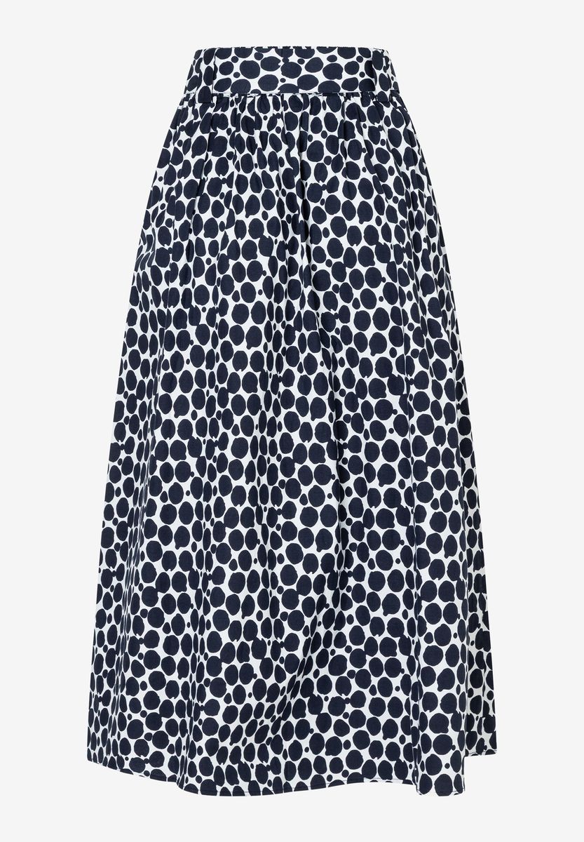 Midi-Rock mit Tupfenmuster