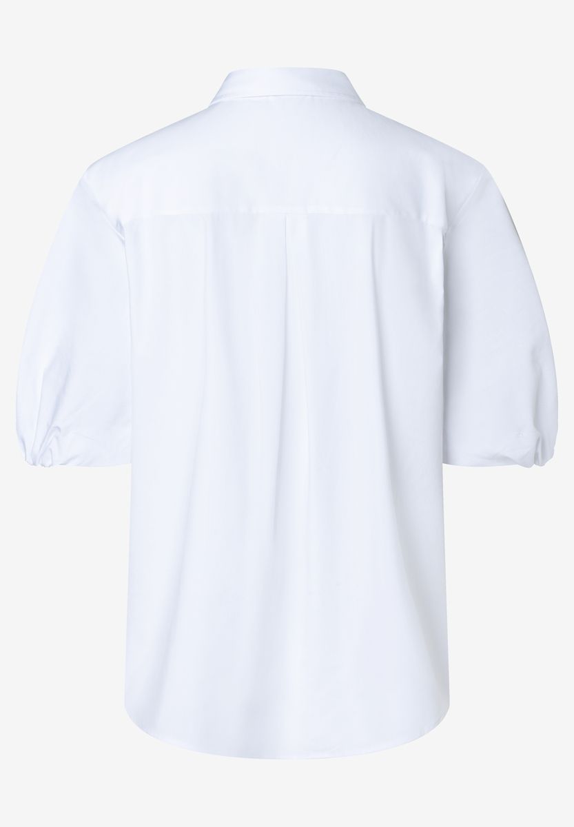 Bluse mit Puffärmeln und Knopfleiste